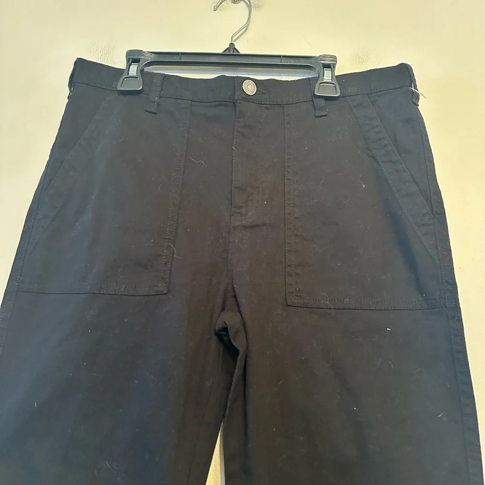 Boys Old Navy black built in flex uniform pants 16